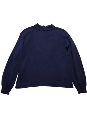 BODEN Wool Cashmere Blend A-line Long Sleeve Sweater Dark Blue Sz Small